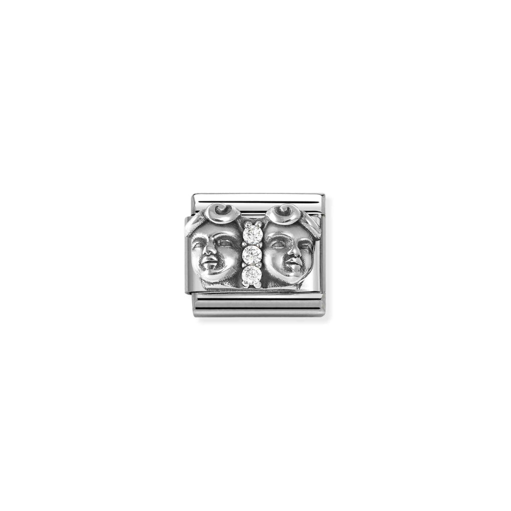 Nomination Silver Composable Symbol Gemini with CZ Charm Link image