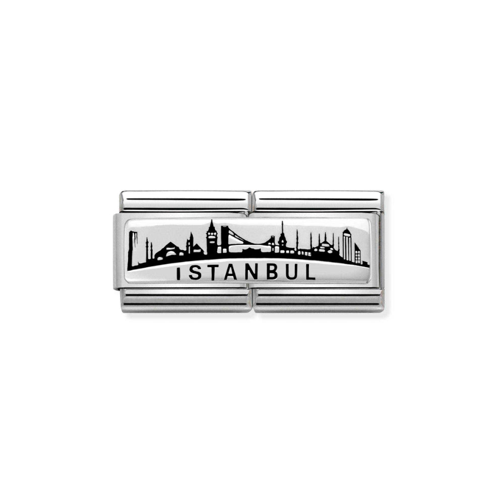 Nomination Silver Composable Turkish City Skyline Charm Double Link image