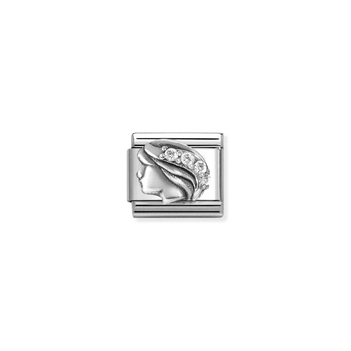 Nomination Silver Composable Virgo with CZ Charm Link image