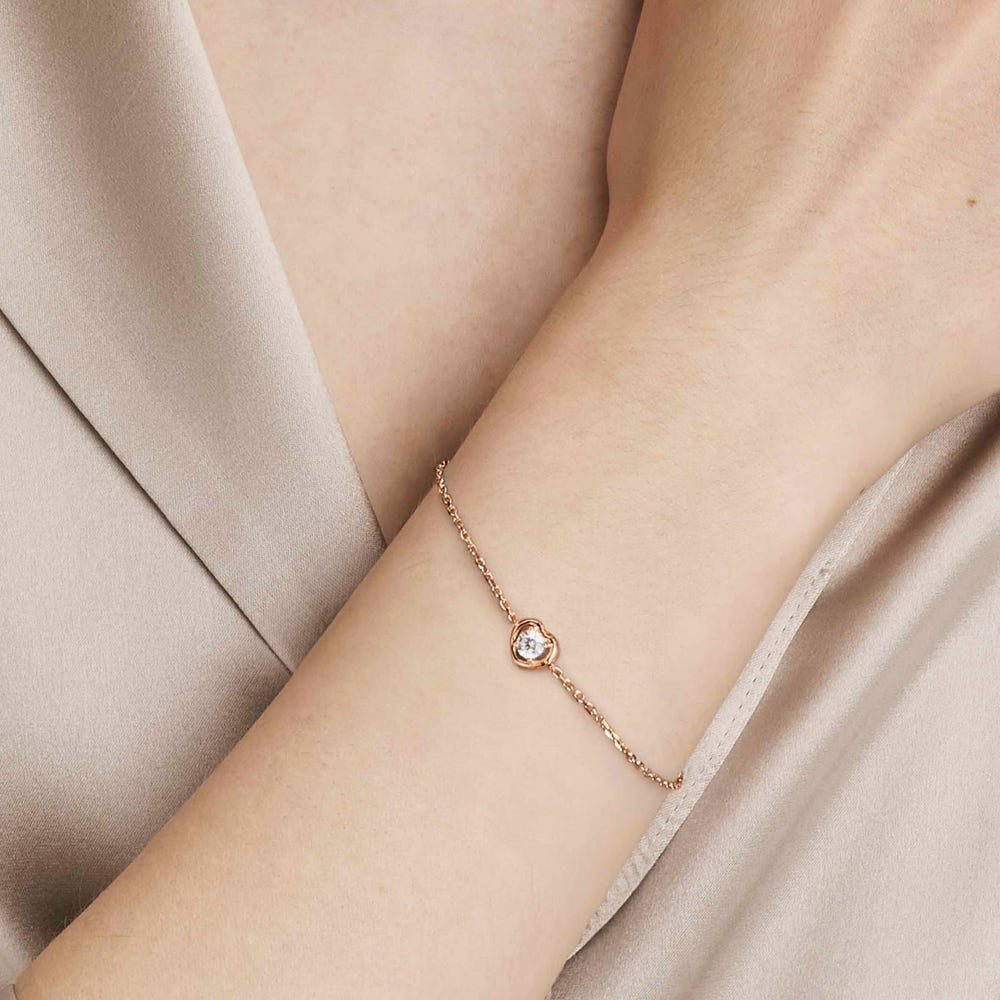 Nomination Silver Cosmiclove Cubic Zirconia Heart Bracelet - MococoNomination241703/0048033497556745Bracelets