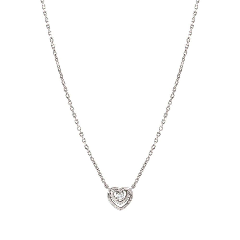 Nomination Silver Cosmiclove Cubic Zirconia Heart Necklace - MococoNomination241706/0048033497556820Necklaces