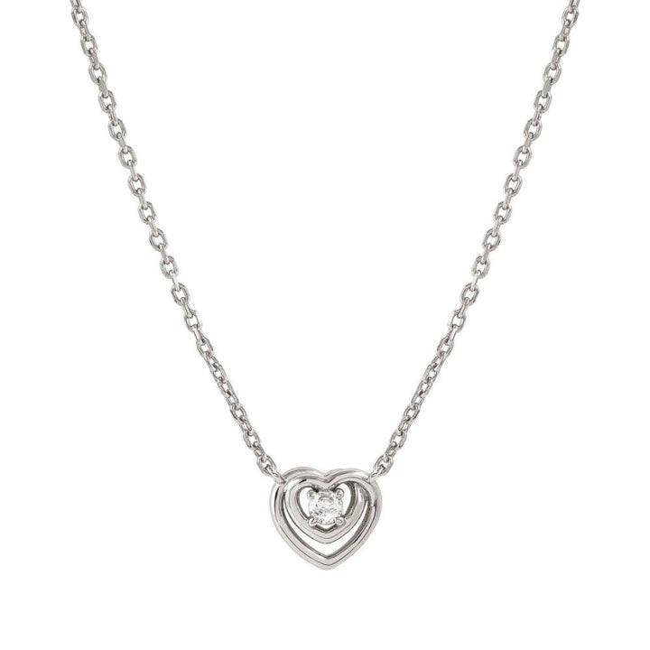 Nomination Silver Cosmiclove Cubic Zirconia Heart Necklace - MococoNomination241706/0048033497556820Necklaces