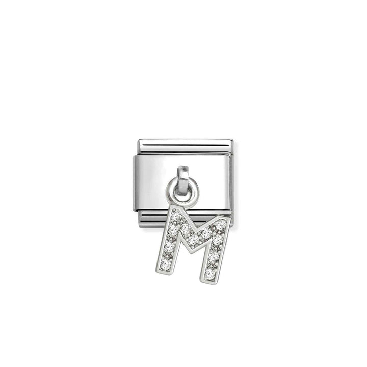 Nomination Silver Dangle Sparkle Letter Initial Charm - MococoNomination331818/138033497569097Charms