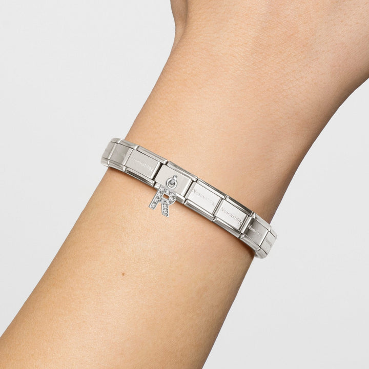 Nomination Silver Dangle Sparkle Letter Initial Charm - MococoNomination331818/018033497568977Charms