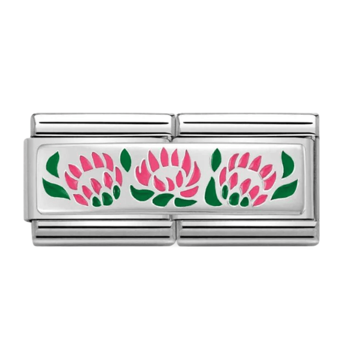 Nomination Silver Double 3 Protea Flowers Charm - MococoNomination330721/078033497464170Charms