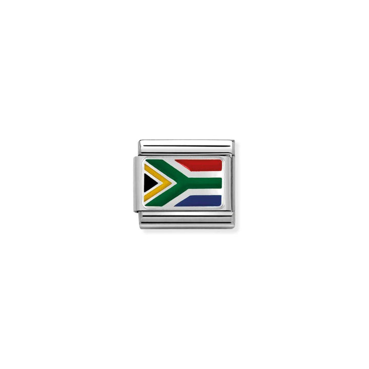 Nomination Silver Double Classic Flags Enamel, South Africa Charm - MococoNomination330720/018033497453587Charms