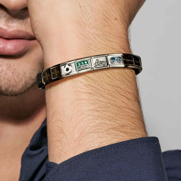 Nomination Silver Double Classic Flags Enamel, South Africa Charm - MococoNomination330720/018033497453587Charms