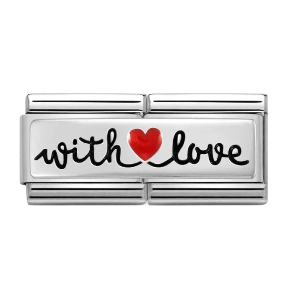 Nomination Silver Double With Love Charm - MococoNomination330721/098033497505033Charms