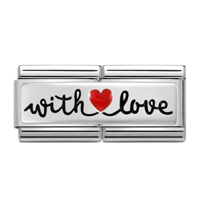 Nomination Silver Double With Love Charm - MococoNomination330721/098033497505033Charms