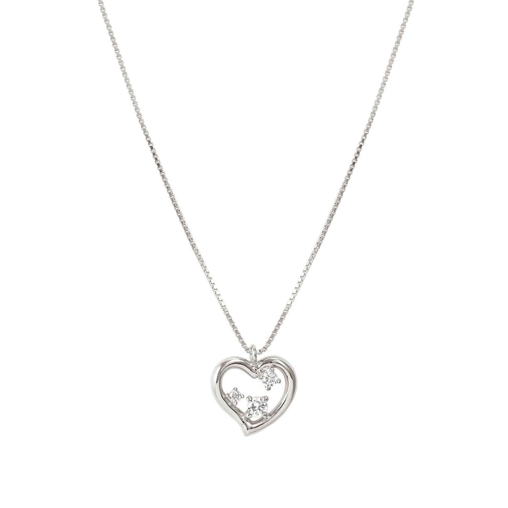 Nomination Silver Dreams Beats Cubic Zirconia Heart Necklace Image