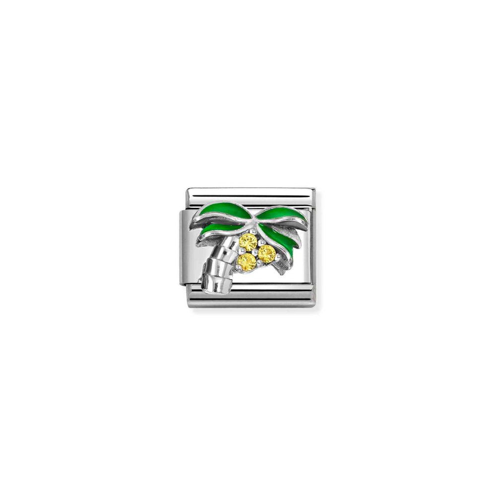 Nomination Silver Enamel and CZ Palm Tree Charm - MococoNomination330328/228033497580504Charms