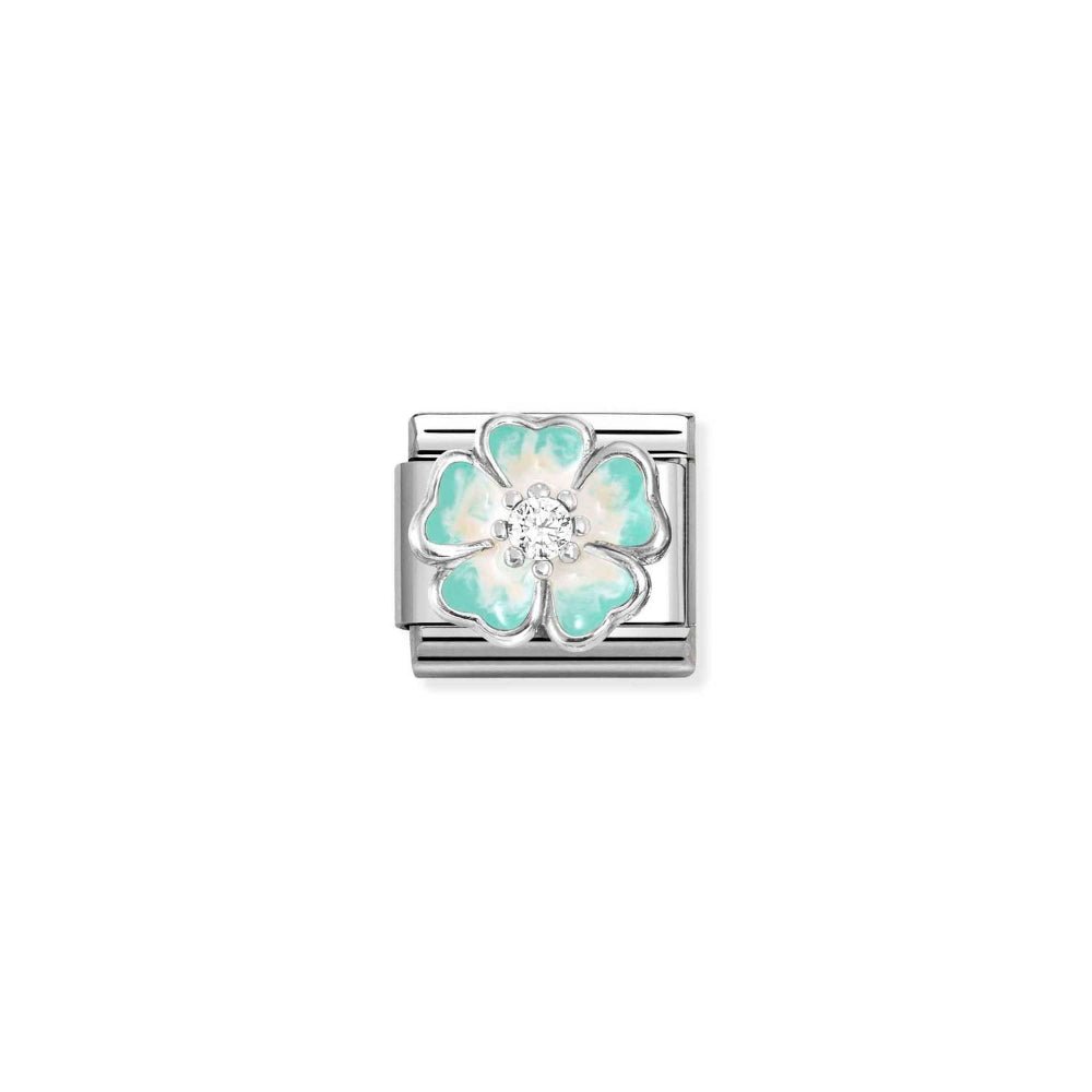 Nomination Silver Enamel Green Fade Flower Charm - MococoNomination330321/188033497580382Charms