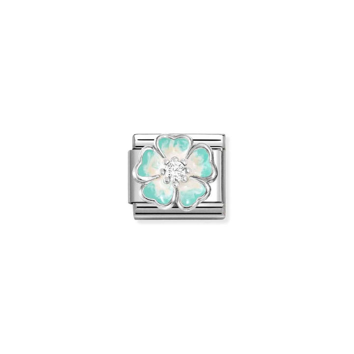 Nomination Silver Enamel Green Fade Flower Charm - MococoNomination330321/188033497580382Charms