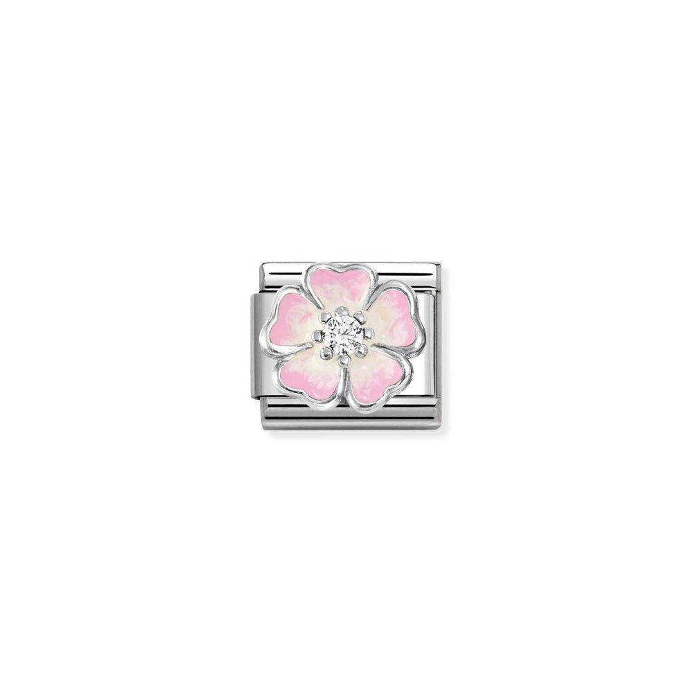 Nomination Silver Enamel Pink Fade Flower Charm - MococoNomination330321/178033497580375Charms