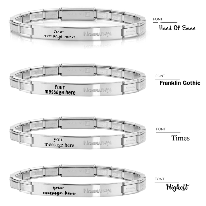 Nomination Silver Engravable Trendsetter Bracelet - MococoNomination021112/001/WEB - 18033497392206Bracelets