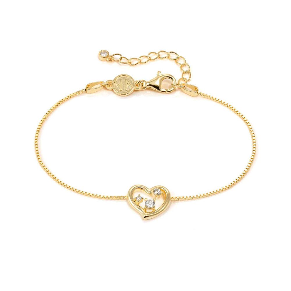 Nomination Silver Gold Dreams Beats Cubic Zirconia Heart Bracelet - MococoNomination242601/0068033497572868Bracelets