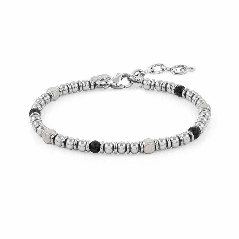 Nomination Silver Instinct Onyx Beaded Bracelet - MococoNomination027905/0448033497485885Bracelets
