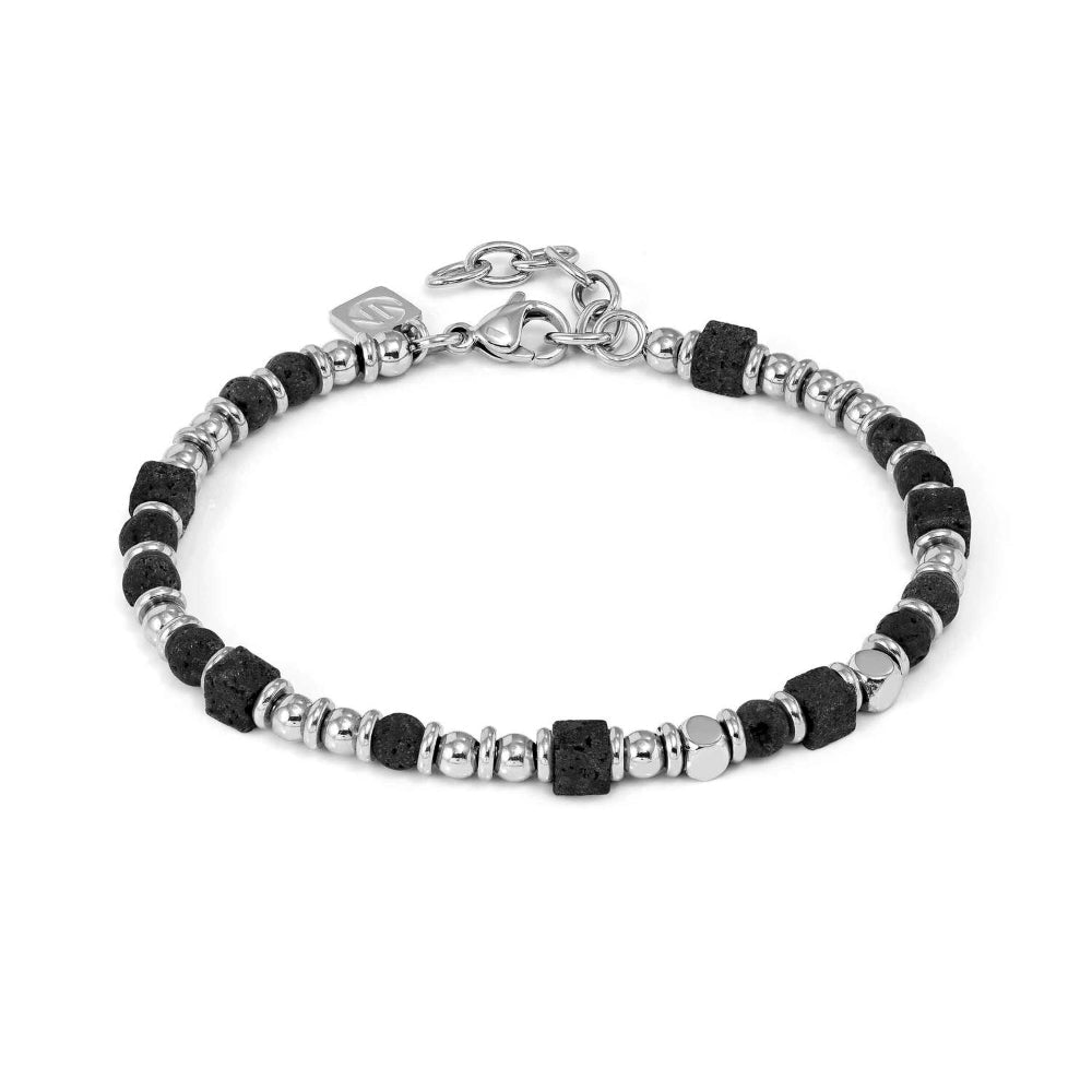 Nomination Silver Instinctstyle Ed Infinity Lava Stone Bracelet - MococoNomination027935/0368033497576637Bracelets