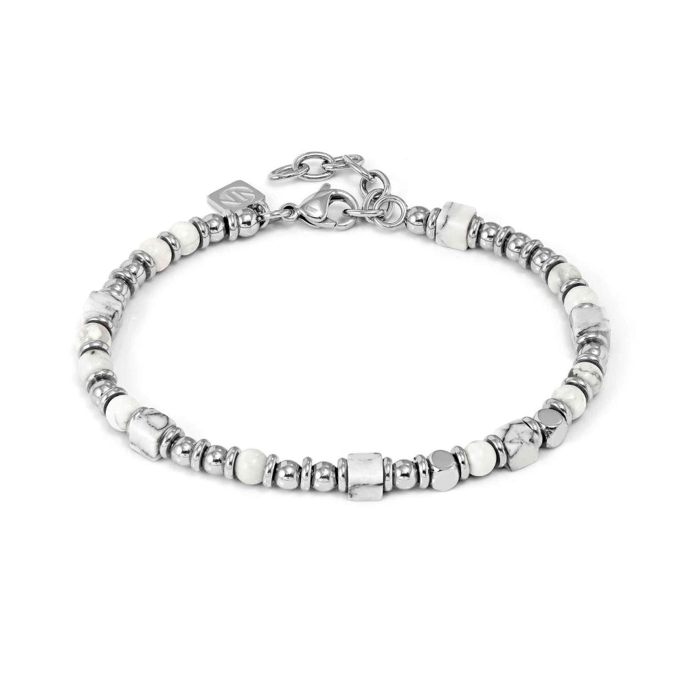 Nomination Silver Instinctstyle Ed Infinity White Howlite Bracelet Image