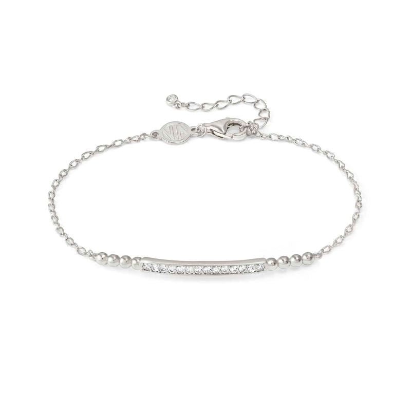 Nomination Silver Lovecloud Stone Set Bar Bracelet - MococoNomination240503/0108033497540508Bracelets