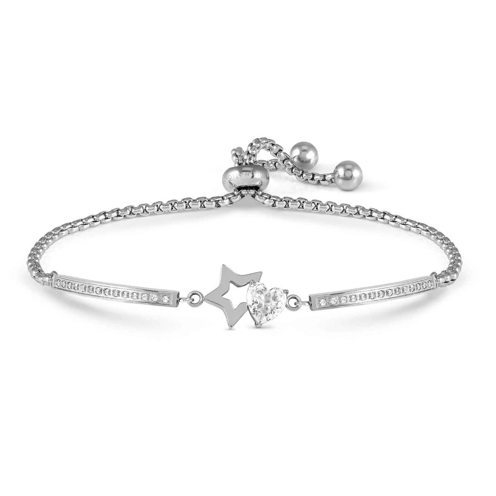 Nomination Silver Milleluci Ed Refined Star Cubic Zirconia Bracelet Image