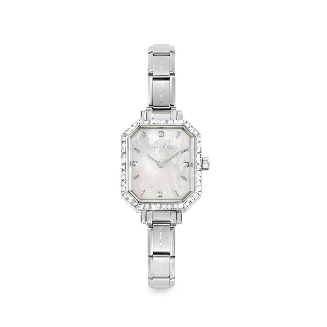 Nomination Silver Mother of Pearl Cubic Zirconia Watch - MococoNomination076036/0088033497557865Watches and Accessories