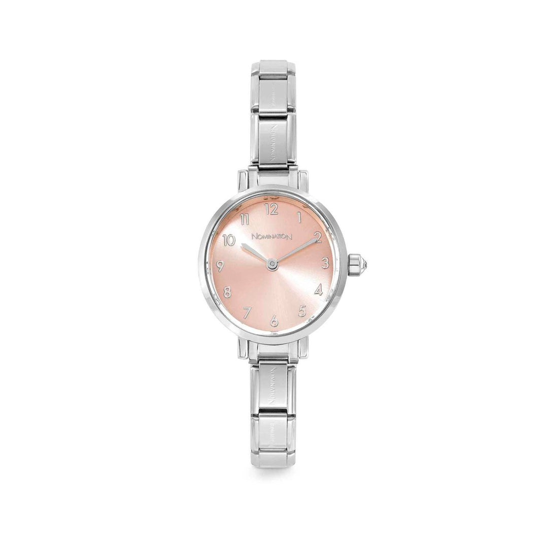 Nomination Silver Oval Pink Dial Watch - MococoNomination076038/0148033497539762Watches and Accessories