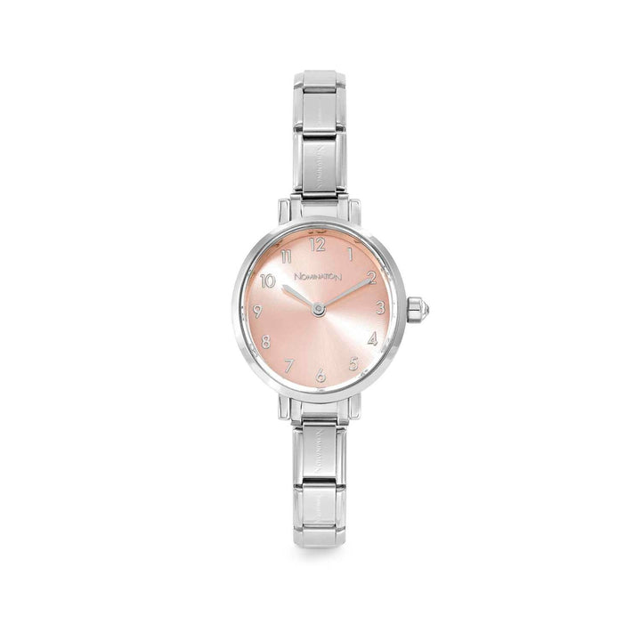 Nomination Silver Oval Pink Dial Watch - MococoNomination076038/0148033497539762Watches and Accessories