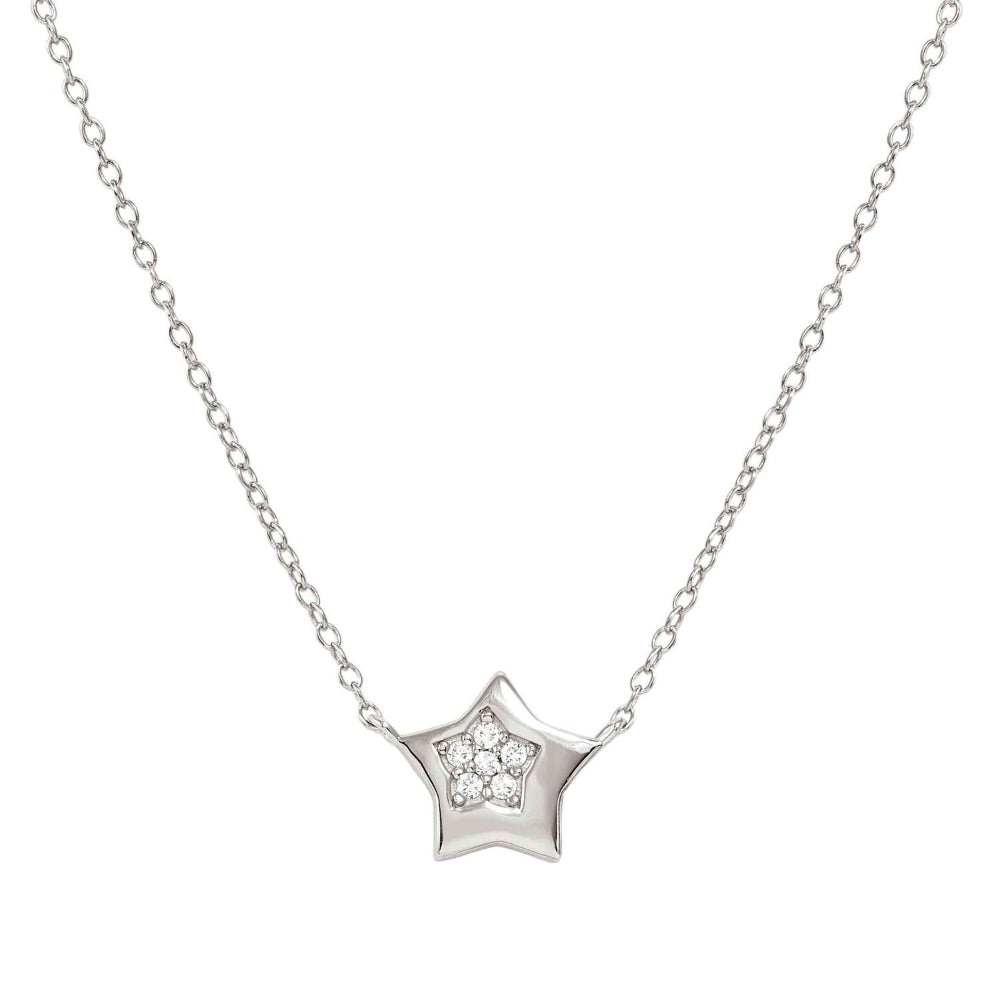 Nomination Silver Petit Sparkle and Cubic Zirconia Star Necklace Image