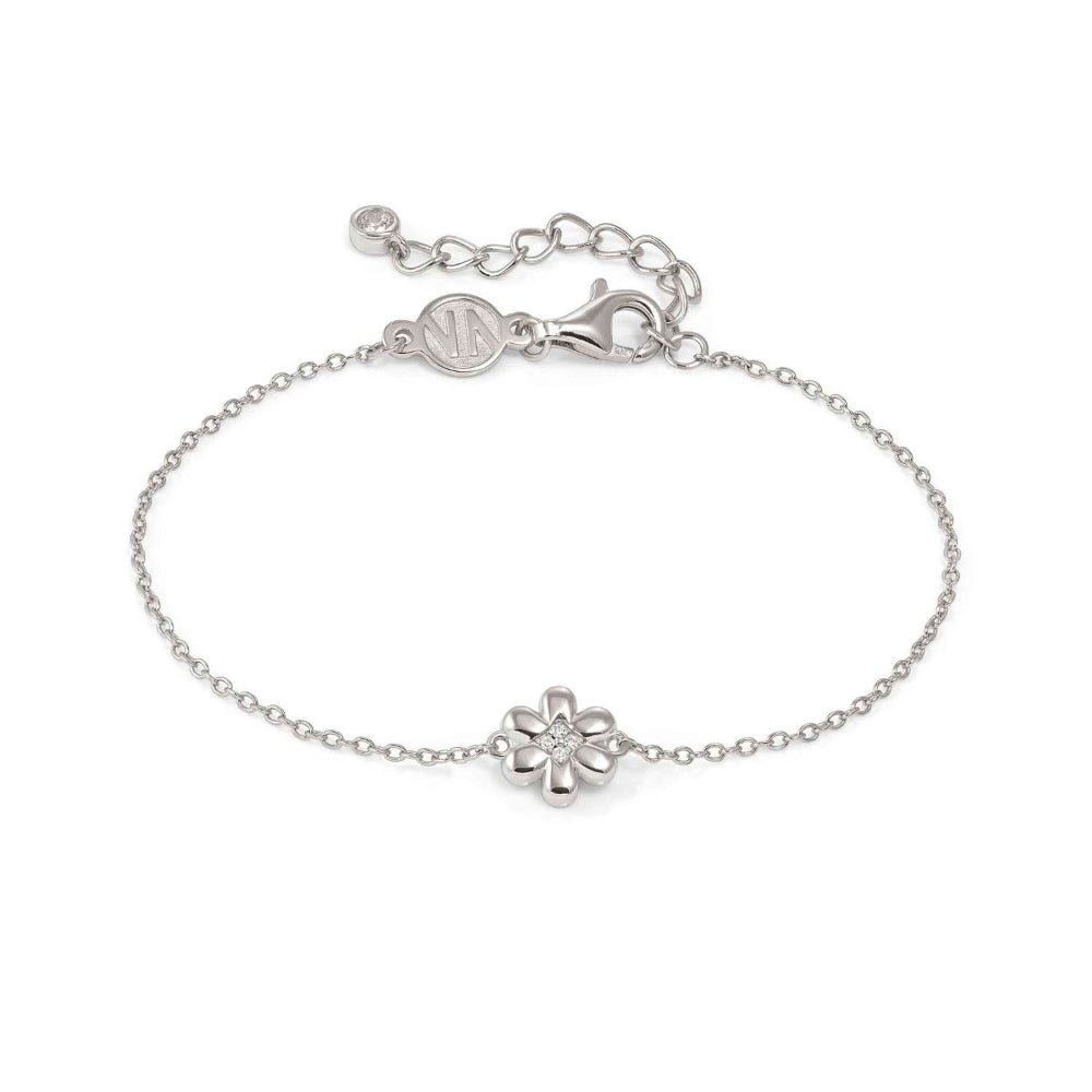 Nomination Silver Petit Sparkle Cubic Zirconia Flower Bracelet - MococoNomination242300/0108033497572370Bracelets