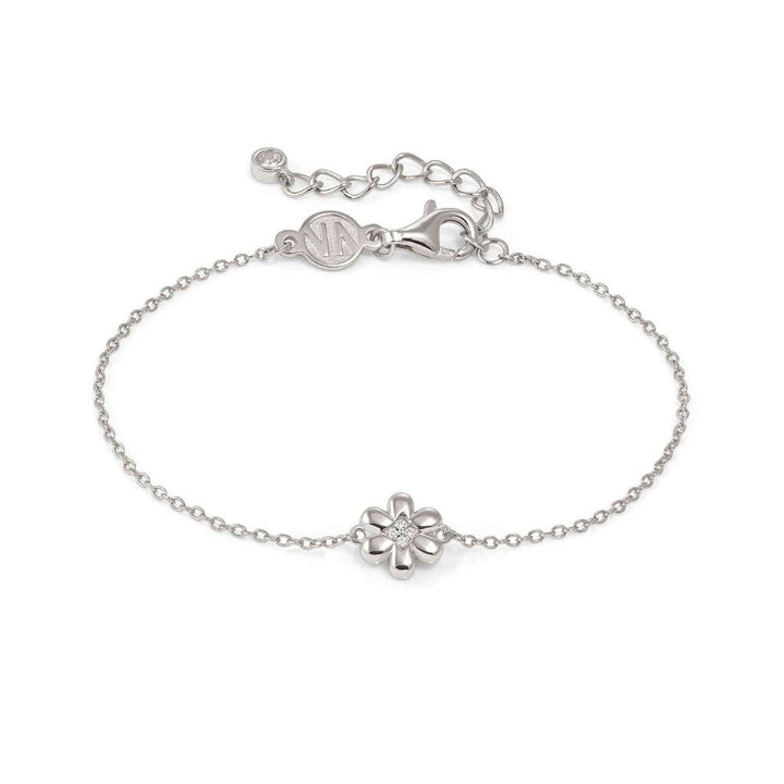 Nomination Silver Petit Sparkle Cubic Zirconia Flower Bracelet - MococoNomination242300/0108033497572370Bracelets