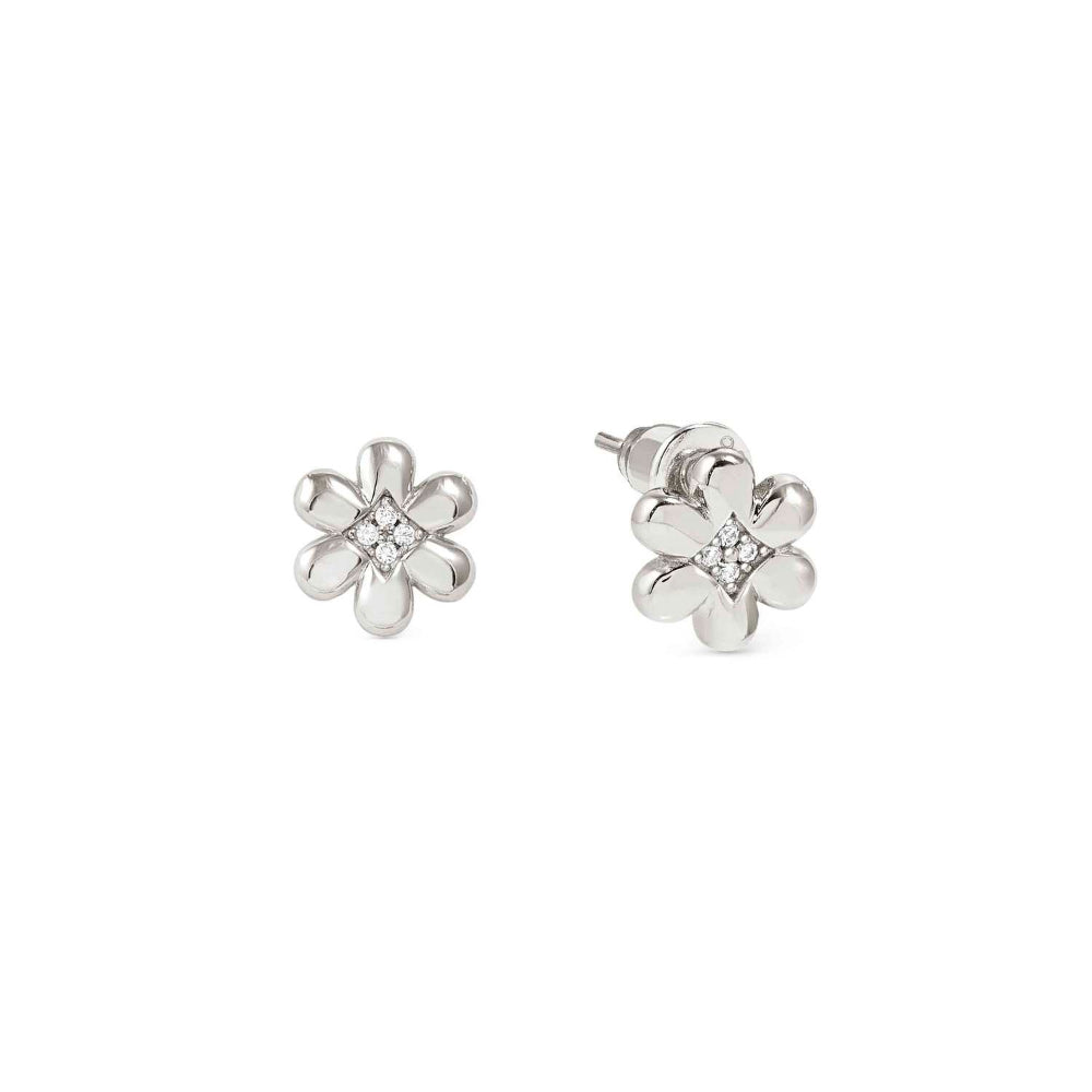 Nomination Silver Petit Sparkle Cubic Zirconia Flower Earrings Image