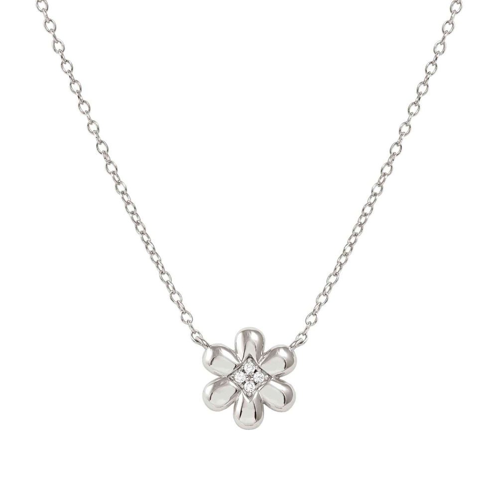 Nomination Silver Petit Sparkle Cubic Zirconia Flower Necklace - MococoNomination242303/0108033497572592Necklaces
