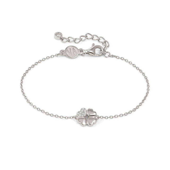 Nomination Silver Petit Sparkle Cubic Zirconia Four-Leaf Clover Bracelet - MococoNomination242300/0018033497572318Bracelets