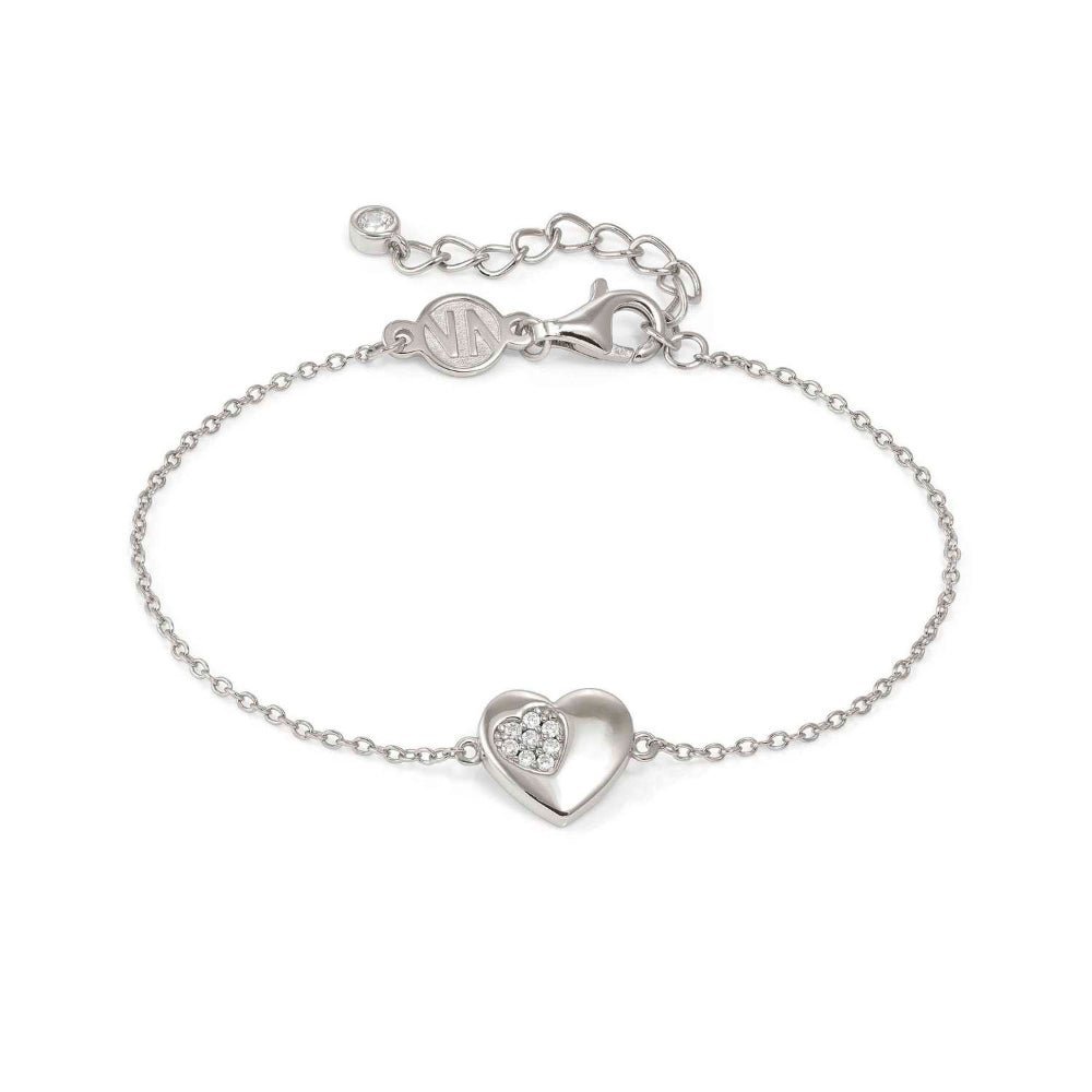 Nomination Silver Petit Sparkle Cubic Zirconia Heart Bracelet - MococoNomination242300/0048033497572332Bracelets