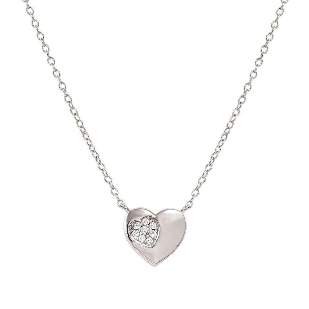 Nomination Silver Petit Sparkle Cubic Zirconia Heart Necklace - MococoNomination242303/0048033497572554Necklaces