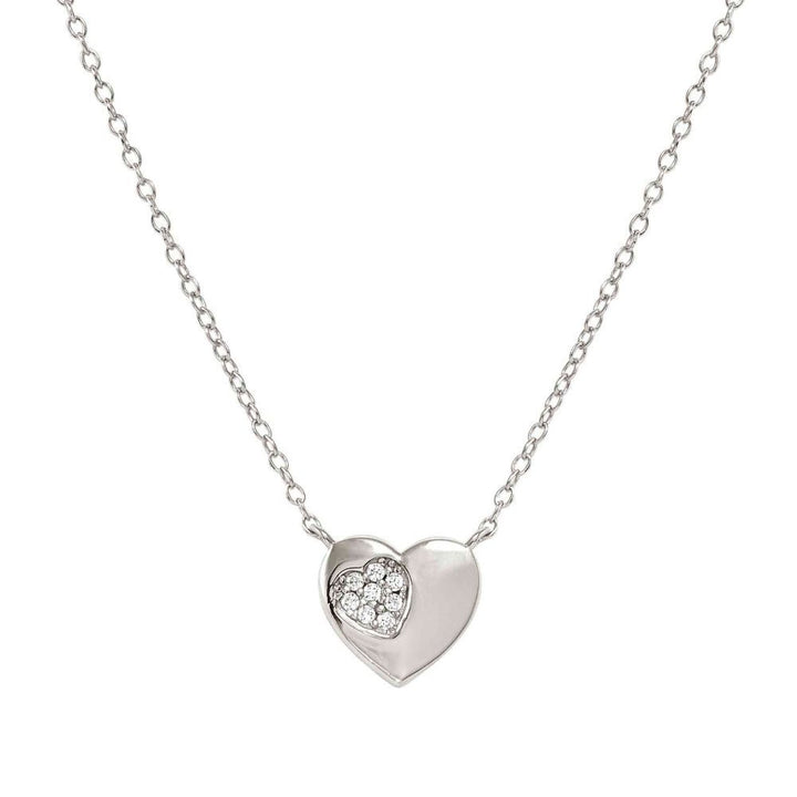 Nomination Silver Petit Sparkle Cubic Zirconia Heart Necklace - MococoNomination242303/0048033497572554Necklaces