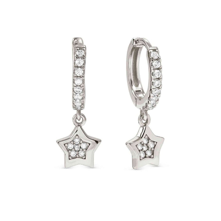 Nomination Silver Petit Sparkle Earrings Cubic Zirconia Star Hoop Earrings - MococoNomination242305/0078033497572776Earrings