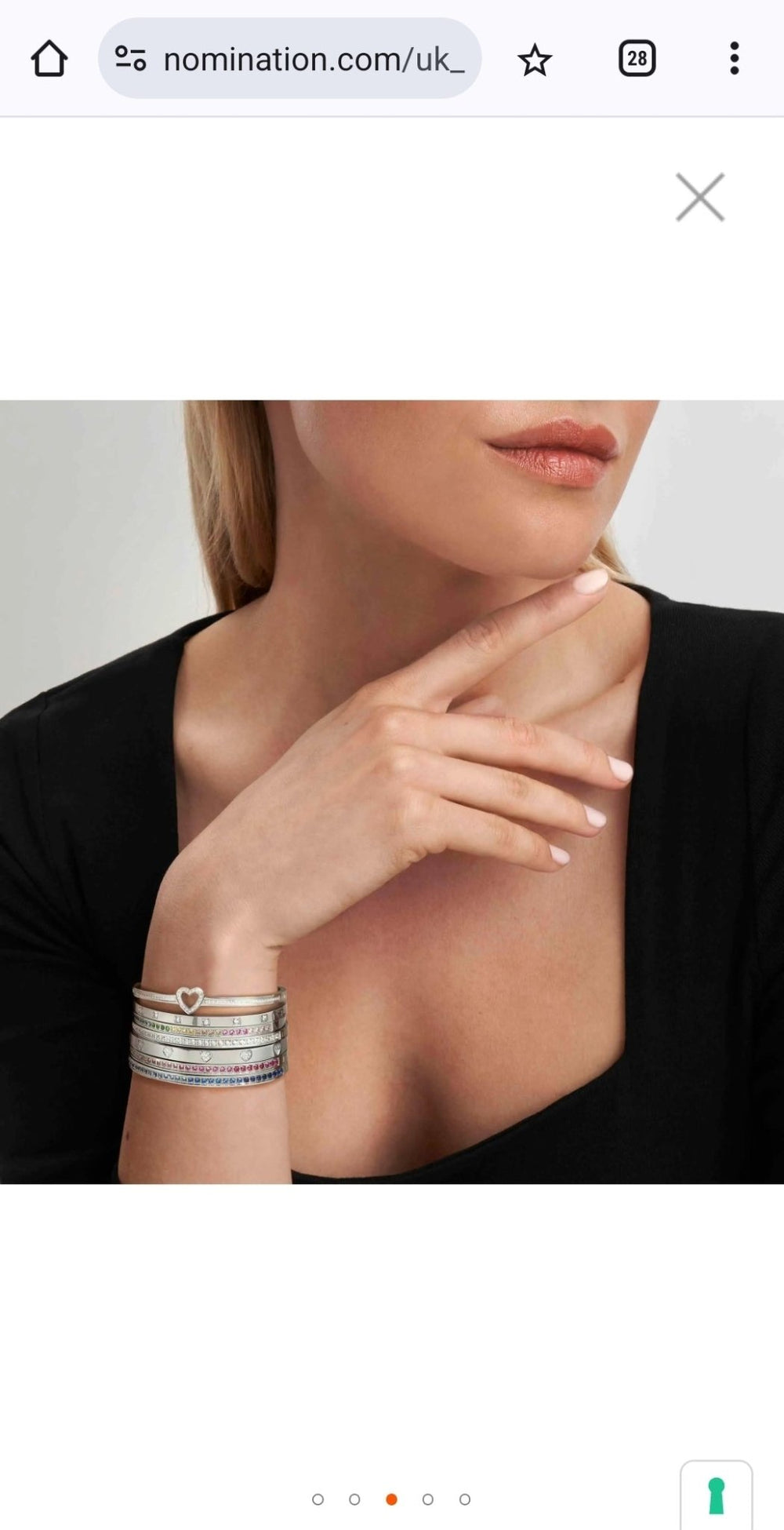 Nomination Silver Pretty Heart Bangle - MococoNomination029502/004Bracelets