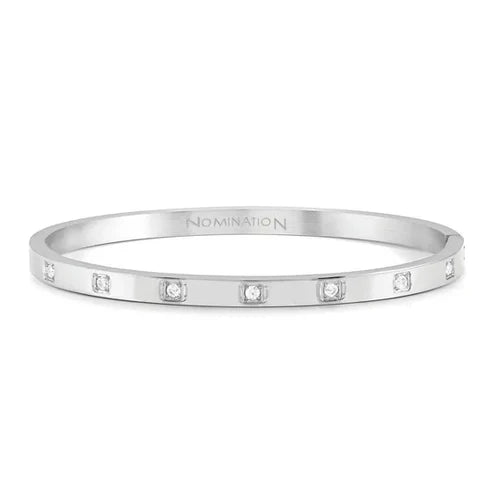 Nomination Silver Pretty Rigid CZ Bangle - MococoNomination029514/0018033497552587Bracelets