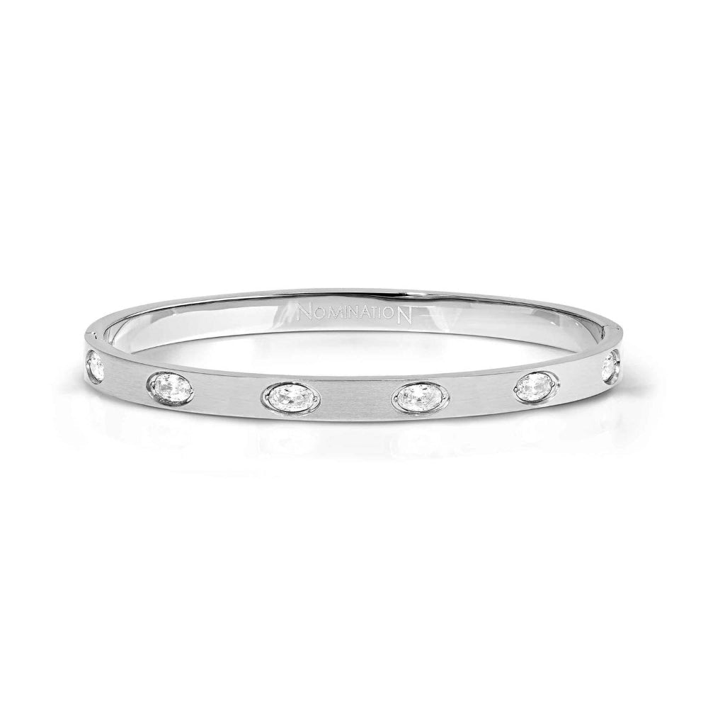 Nomination Silver Satinshine White Oval CZ Bracelet - MococoNomination029526/0018033497577412Bracelets