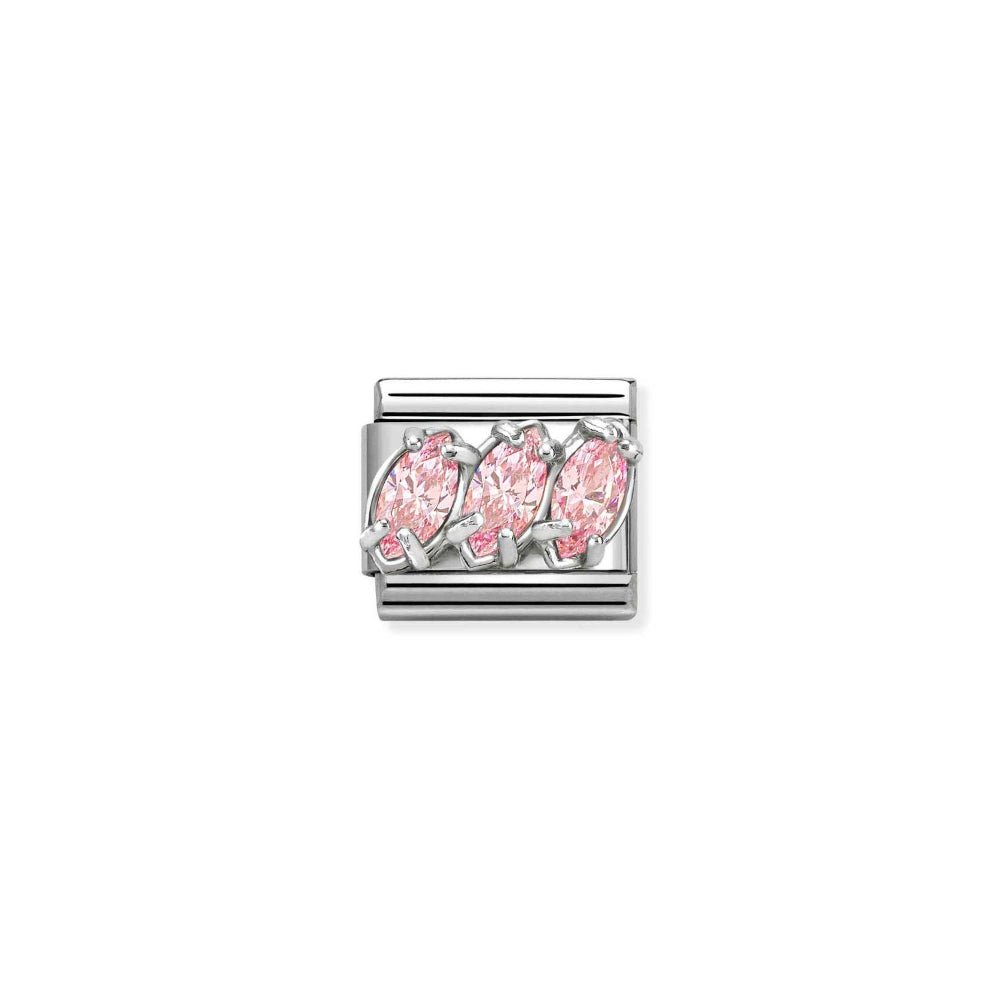 Nomination Silver Trilogy Baby Pink CZ Charm - MococoNomination330329/218033497580542Charms