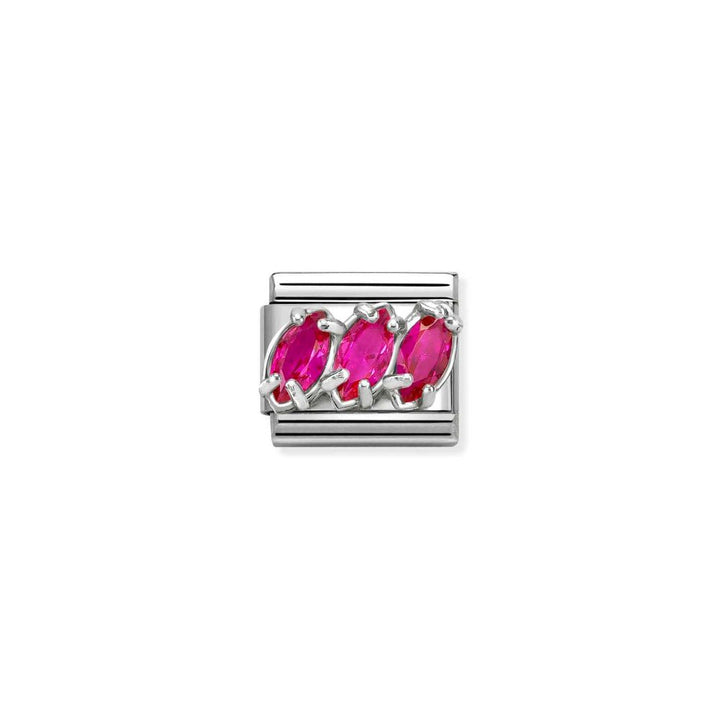 Nomination Silver Trilogy Red CZ Charm - MococoNomination330329/228033497580559Charms