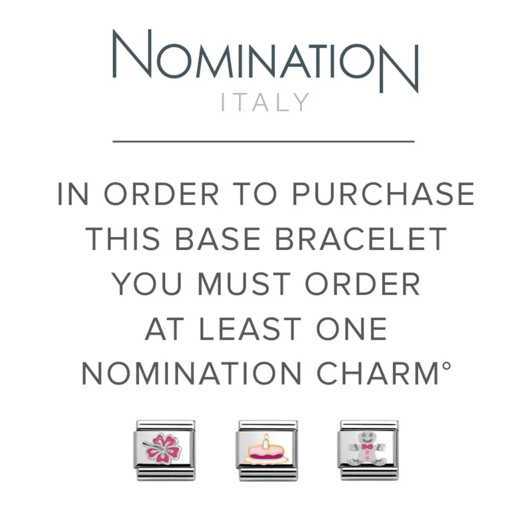 Nomination Single Black Starter Bracelet Links - MococoNominationBracelets