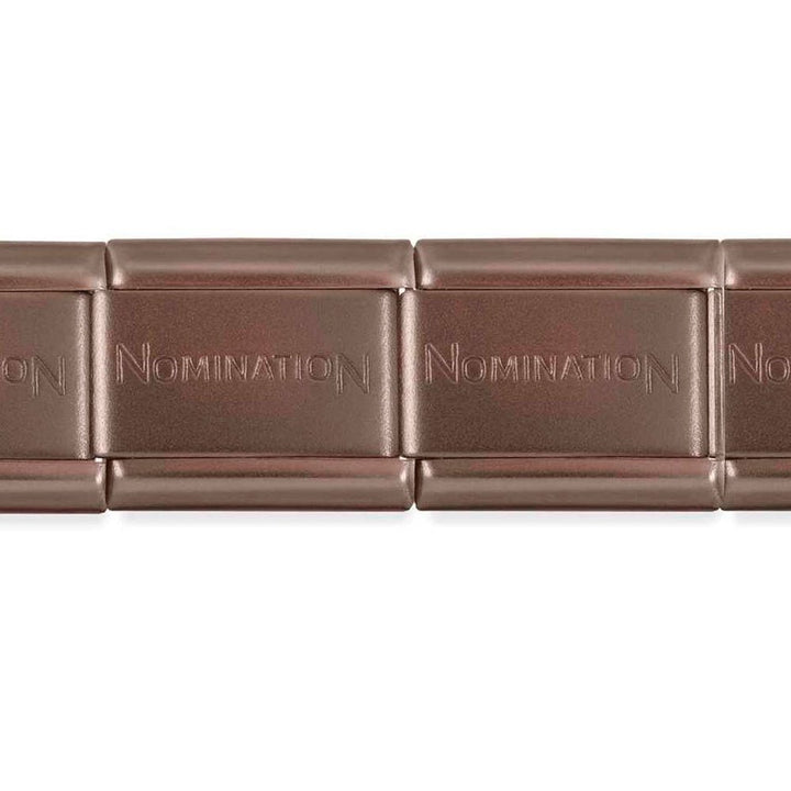 Nomination Single Matt Chocolate Brown Starter Bracelet Links - MococoNominationBracelets