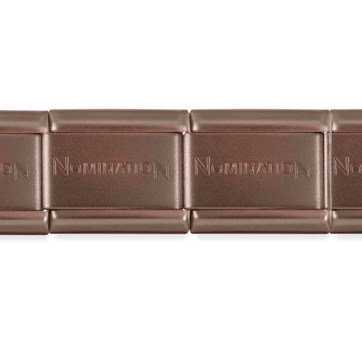 Nomination Single Matt Chocolate Brown Starter Bracelet Links