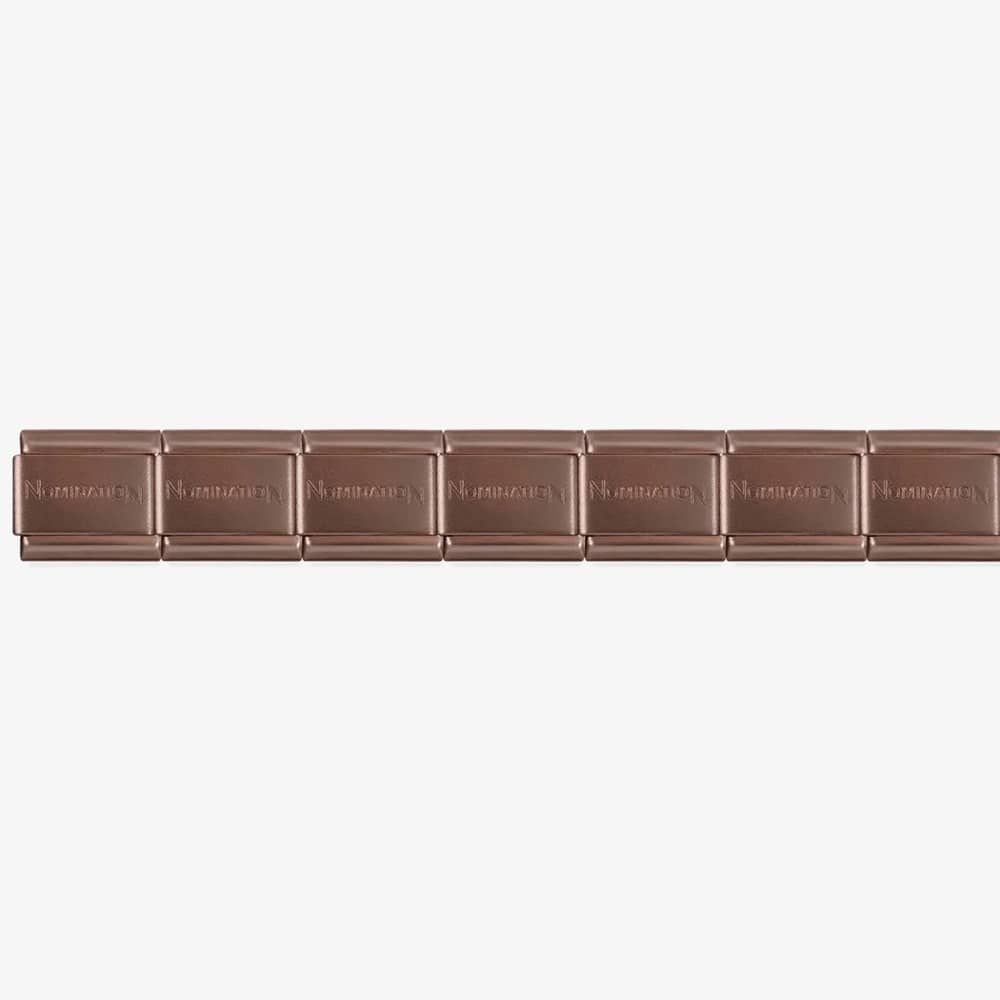 Nomination Single Matt Chocolate Brown Starter Bracelet Links