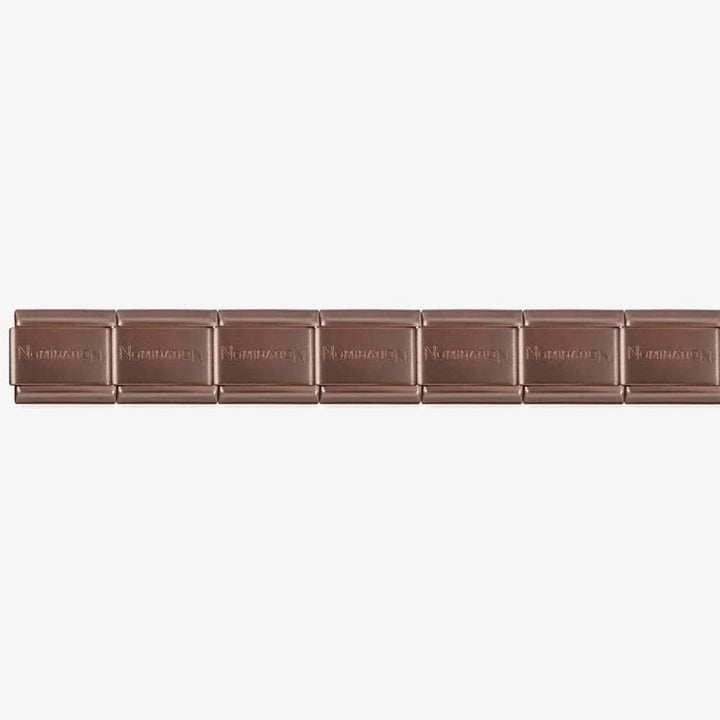 Nomination Single Matt Chocolate Brown Starter Bracelet Links