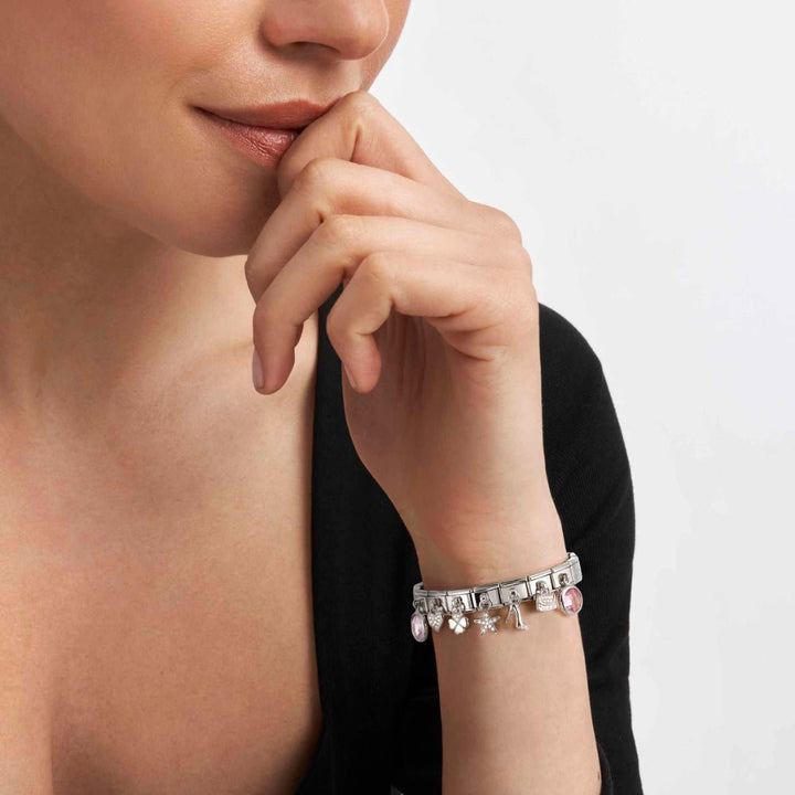 Nomination Sterling Silver Pink Daisy CZ Pendant Link Charm - MococoNomination331814/098033497550316Charms