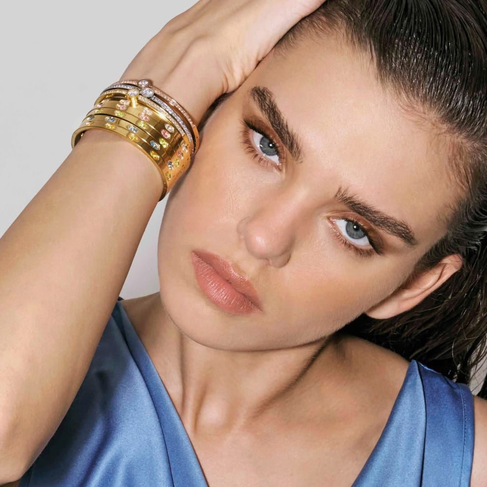 Nomination White and Rose Gold Pretty New Edition Central CZ and Pave (Medium Size) Bangles Bracelet - MococoNomination029520/0438033497562920Bracelets